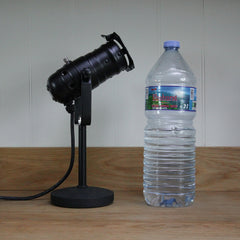 Retro Theatre Mini Table / Bedside Spotlight Lamps - Black