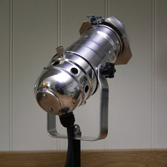 Retro Theatre Mini Table / Bedside Spotlight Lamps - Polished