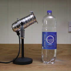 Retro Theatre Mini Table / Bedside Spotlight Lamps - Polished