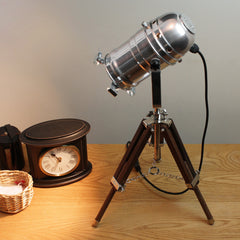 Table Lamp - Medium Size Theatre Spotlight on Small Tripod